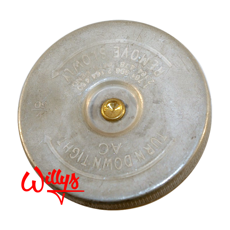 Bouchon de radiateur AC Jeep Willys - Cadmium