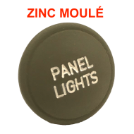Bouton métallique de remplacement, "Panel Lights"