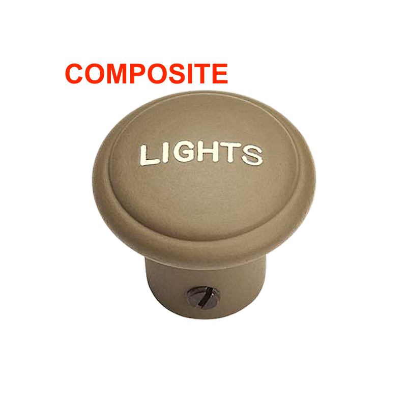 Bouton de tirette  "Lights" - Plastique 1944