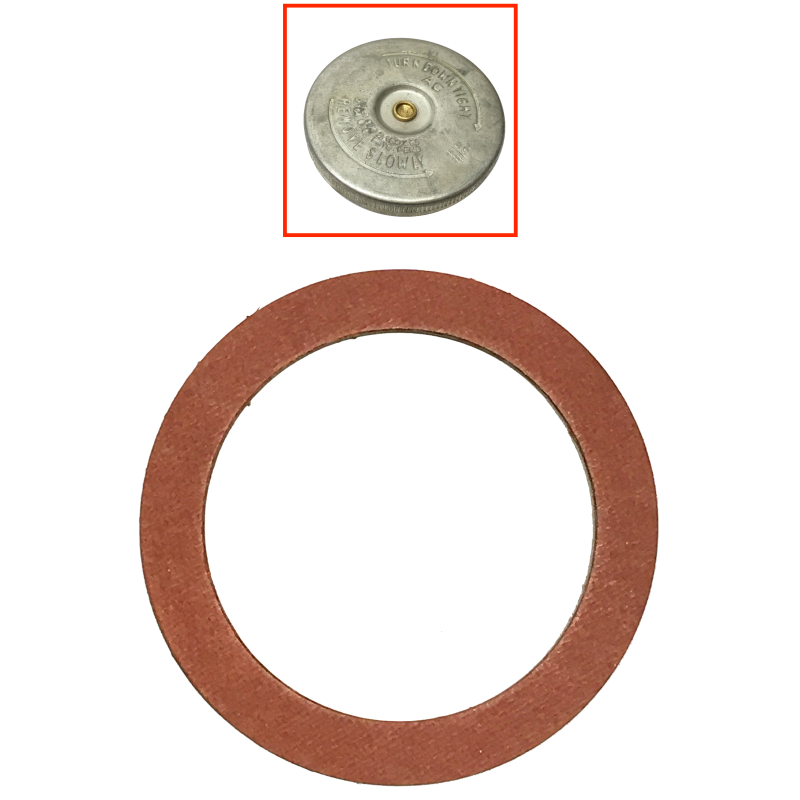 Joint fibre bouchon radiateur