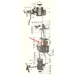 Gicleur fond de cuve / tige débit - CARTER