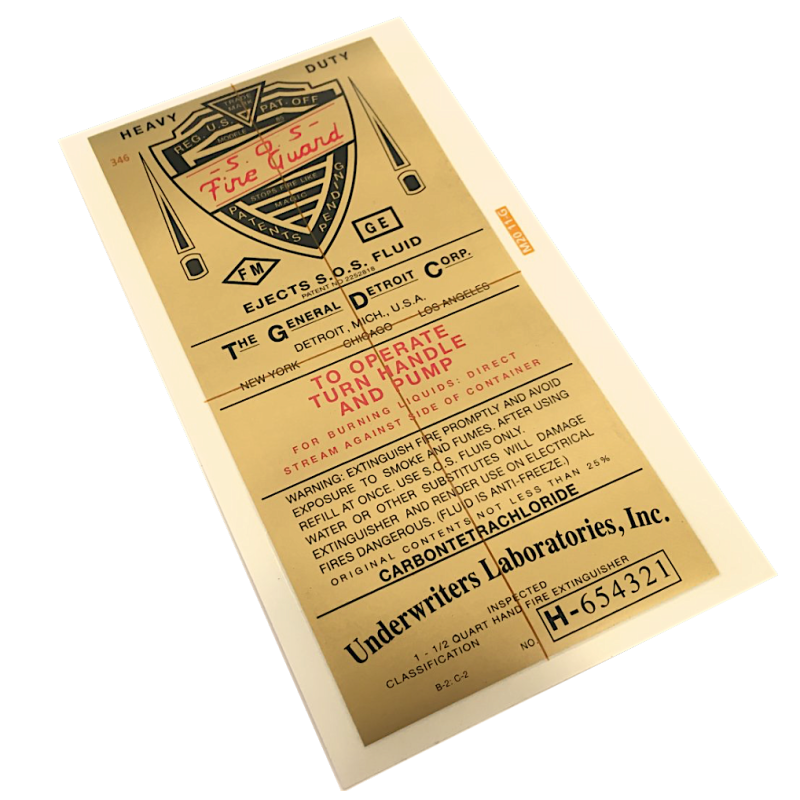 Décalcomanie Extincteur