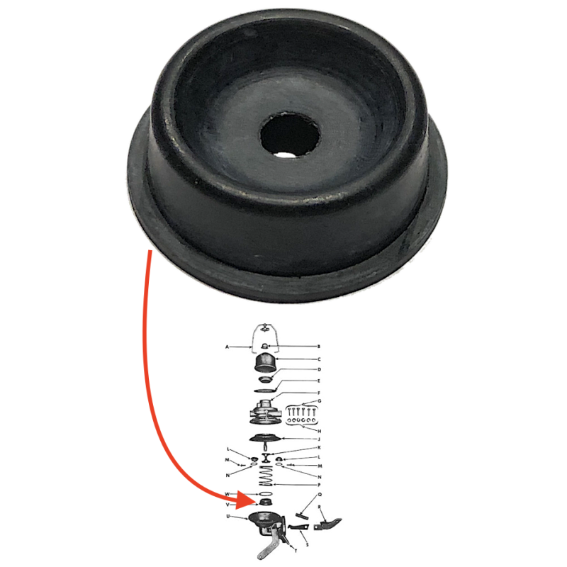 Soufflet axe membrane pompe essence
