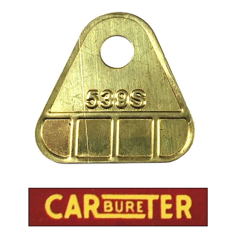 Plaque contrôle carburateur CARTER