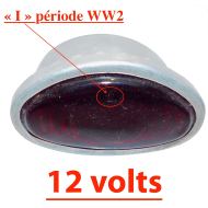 Ampoule sertie "STOP" 12 volts - Type US