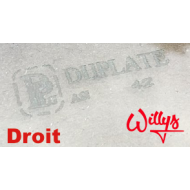 Glace pare brise - Willys MB - droit