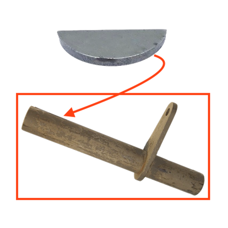 Clavette sur palonnier pédale embrayage