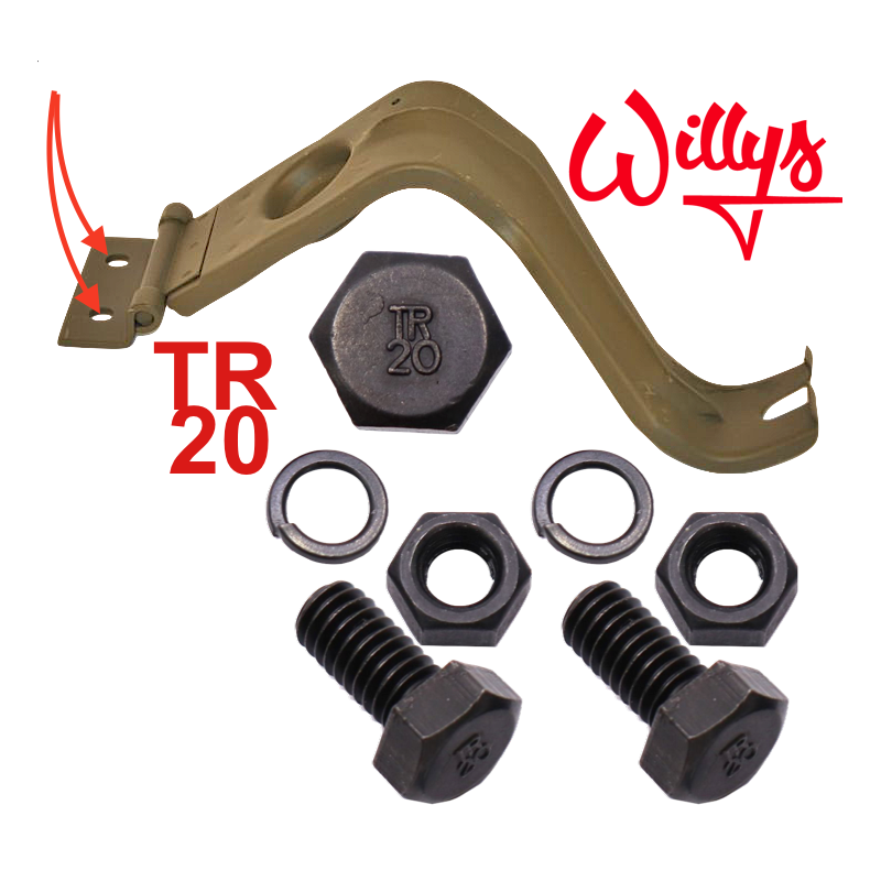 Kit fixation bras phare sur calandre - WILLYS TR20