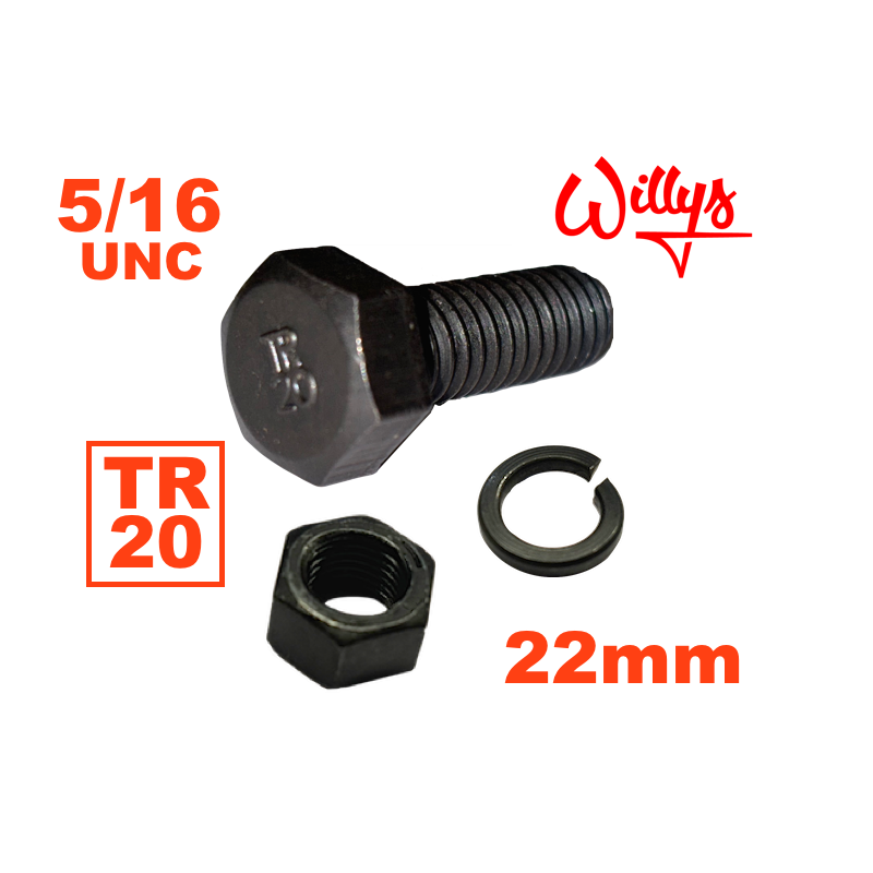Boulon Willys -TR 20 - 5/16e UNC - 22 mm