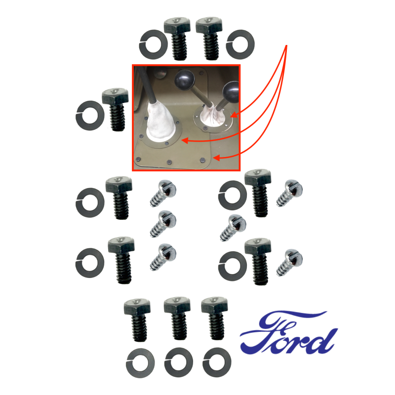Kit fixation trappe visite BV - BT - FORD GPW