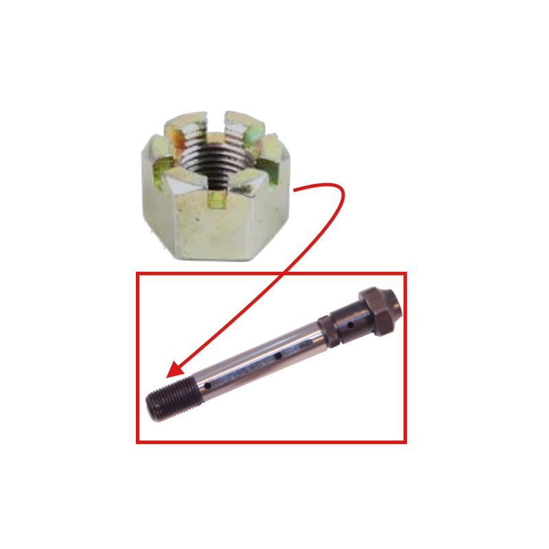 ecrou axe lame de ressort av ou ar.