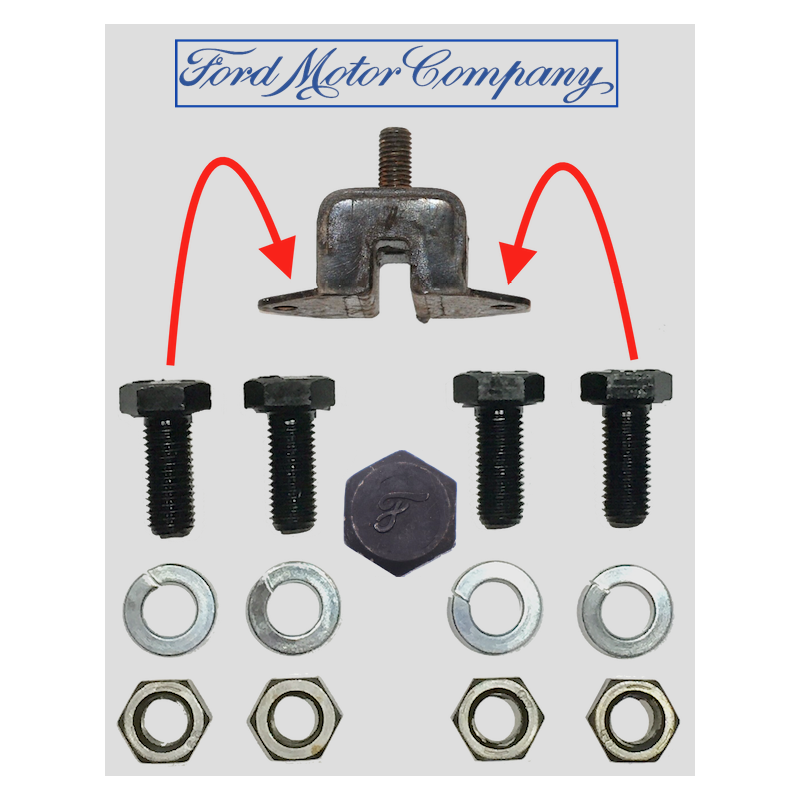 Kit fixation silent bloc moteur - 2 paires