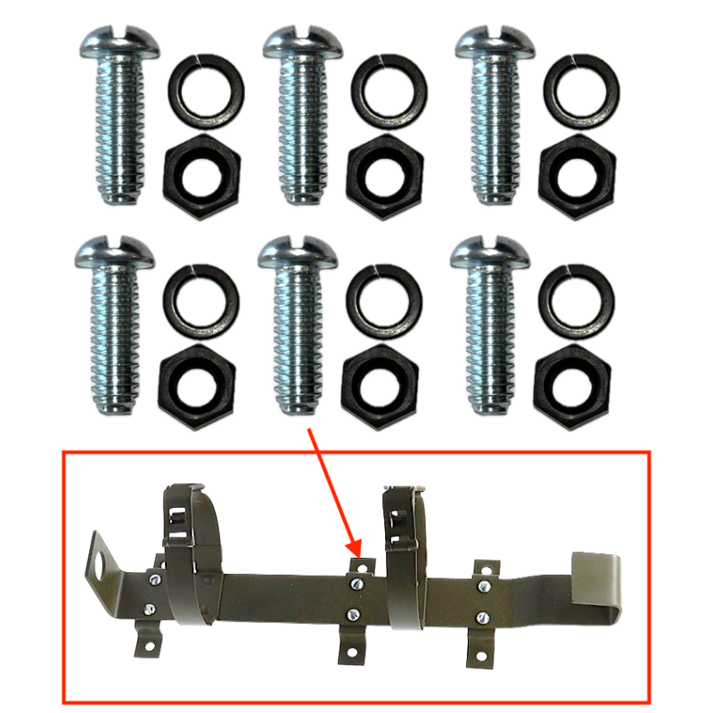 Kit boulons fixation support extincteur
