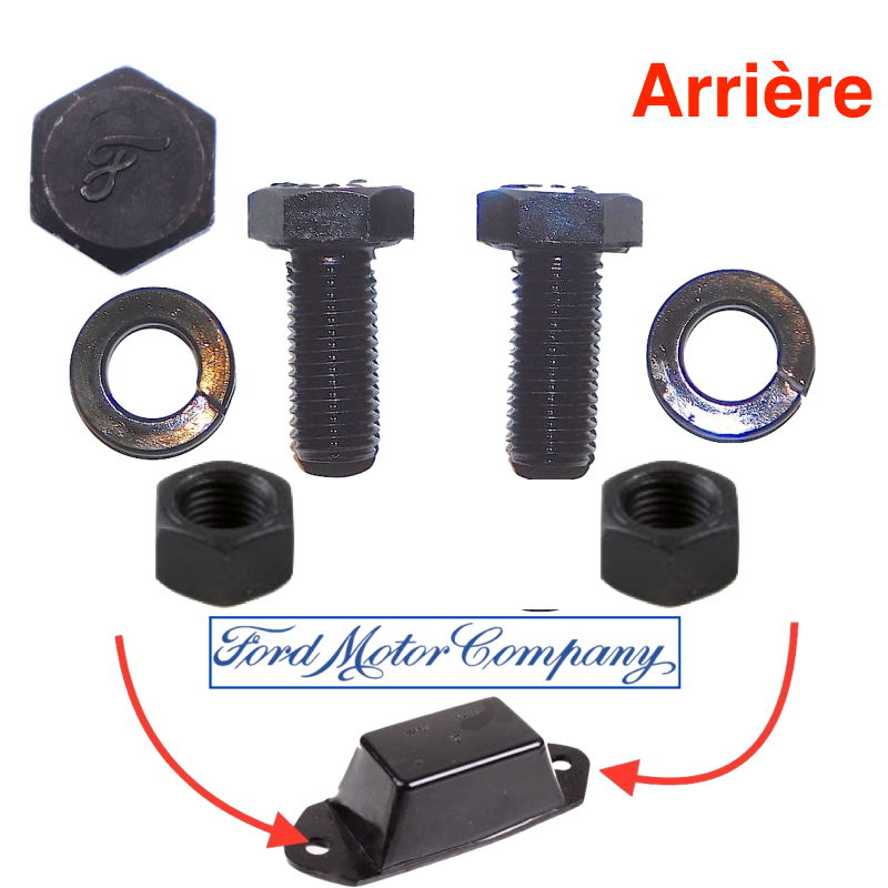 Kit fixation tampon sur châssis arrière -FORD