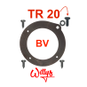 Kit fixation rondelle cache poussière cuir levier BV - TR20 WILLYS