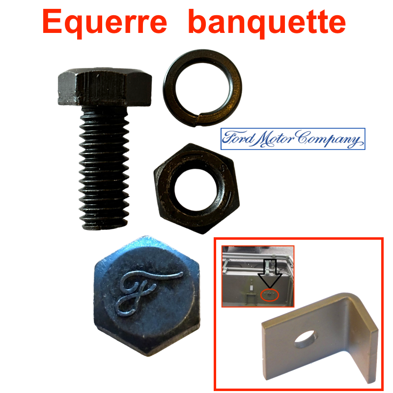 Boulon fixation équerre banquette - FORD