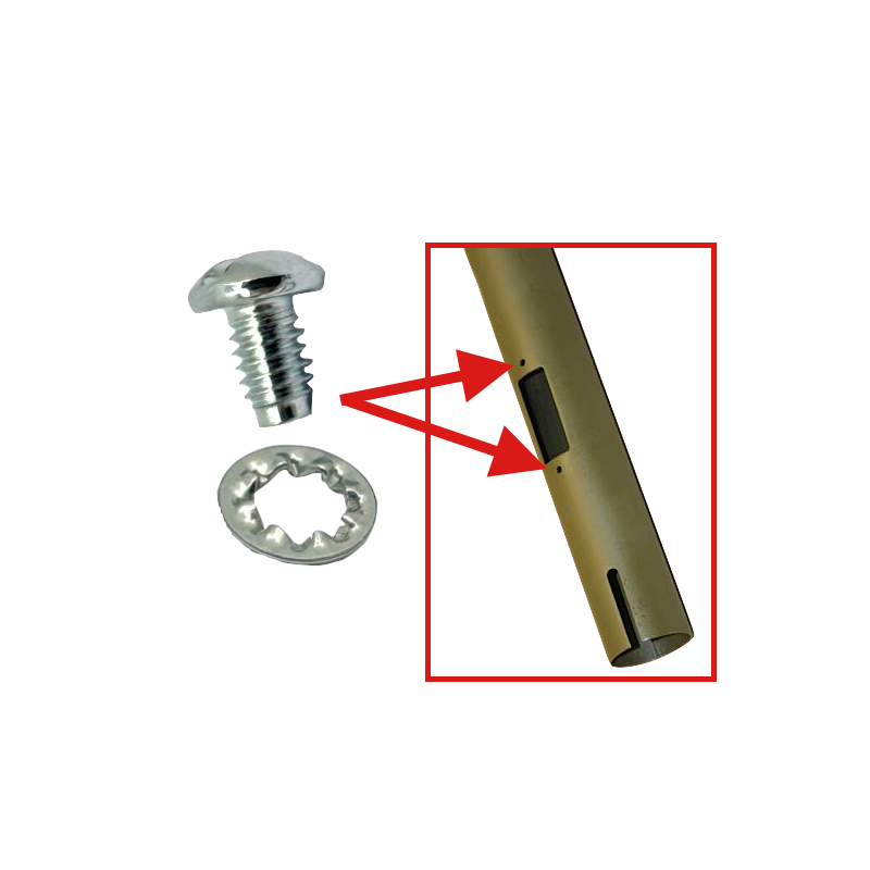 Vis fixation contacteur avertisseur sur colonne direction