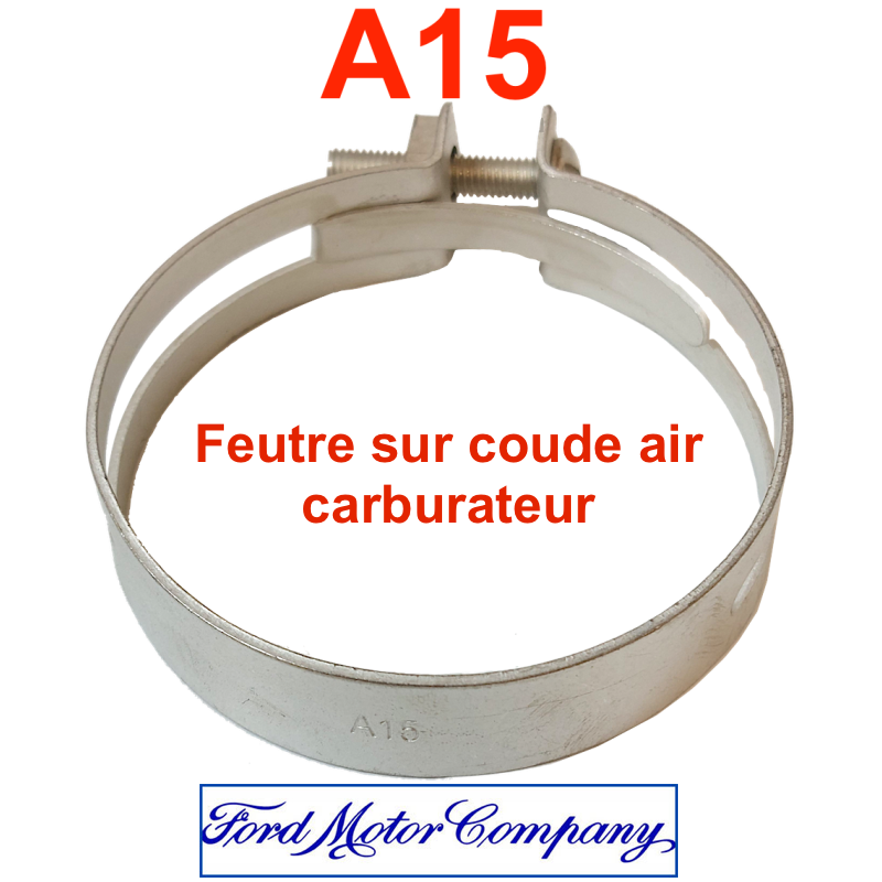 Collier A15 tubulure frein sur pont