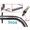 Flexible échappement avec tresse masse - INOX
