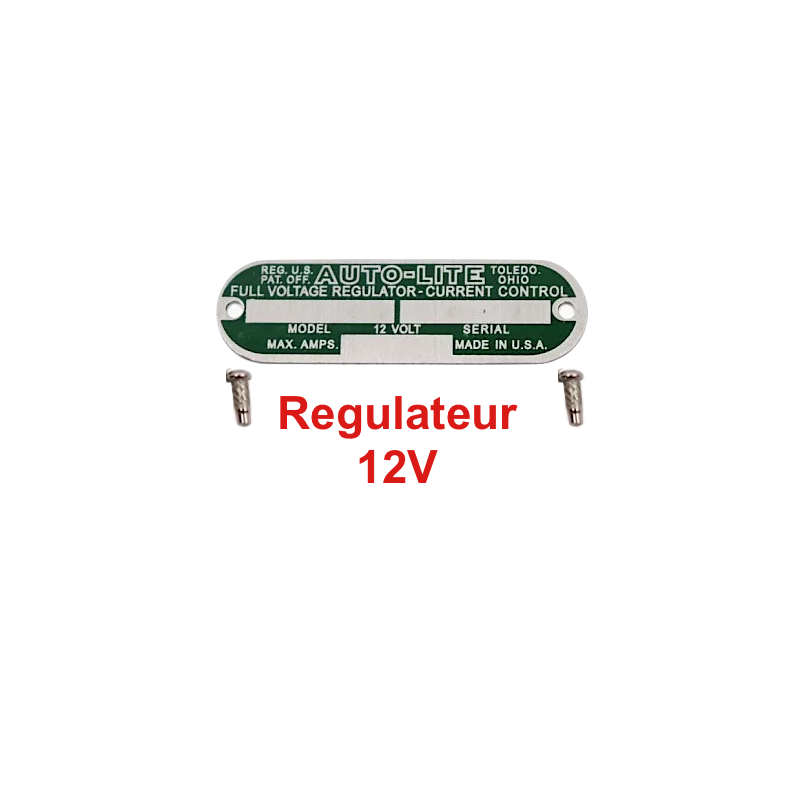 Plaque de régulateur - 12 volts - Verte