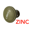 Bouton "Lights"- ZINC moulé