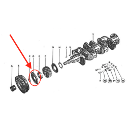 Déflecteur d'huile avt vilebrequin / distribution