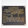 Jeu plaques identification laiton - Early Willys